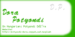 dora potyondi business card